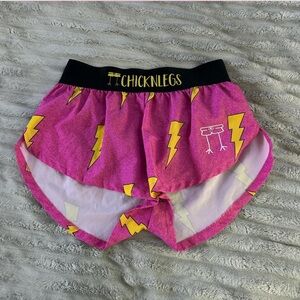 Women's Pink Lightning Athletic Shorts